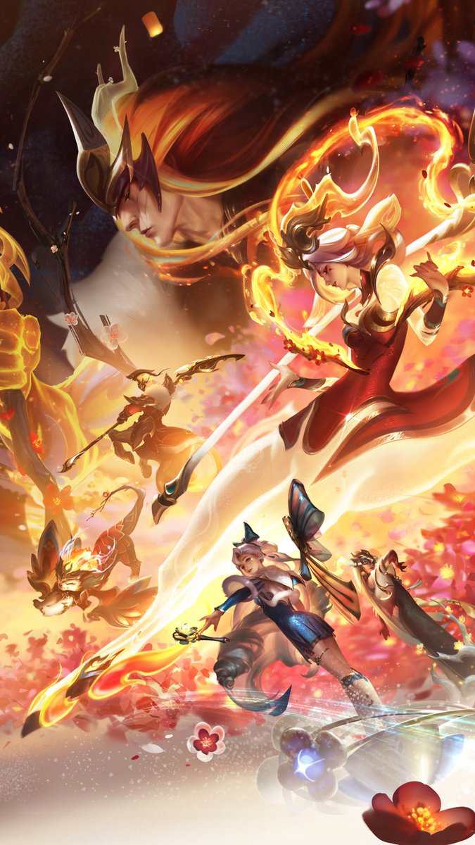 wildrift's tweet photo. We were overwhelmed by the love you’ve shown our Petals of Spring art, so here it is in wallpaper format so you can always carry it with you 📱 https://t.co/Mom4frklfA