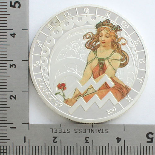 🇧🇯ベナン 2017年 500フラン》 アルフォンス・ミュシャの十二星座