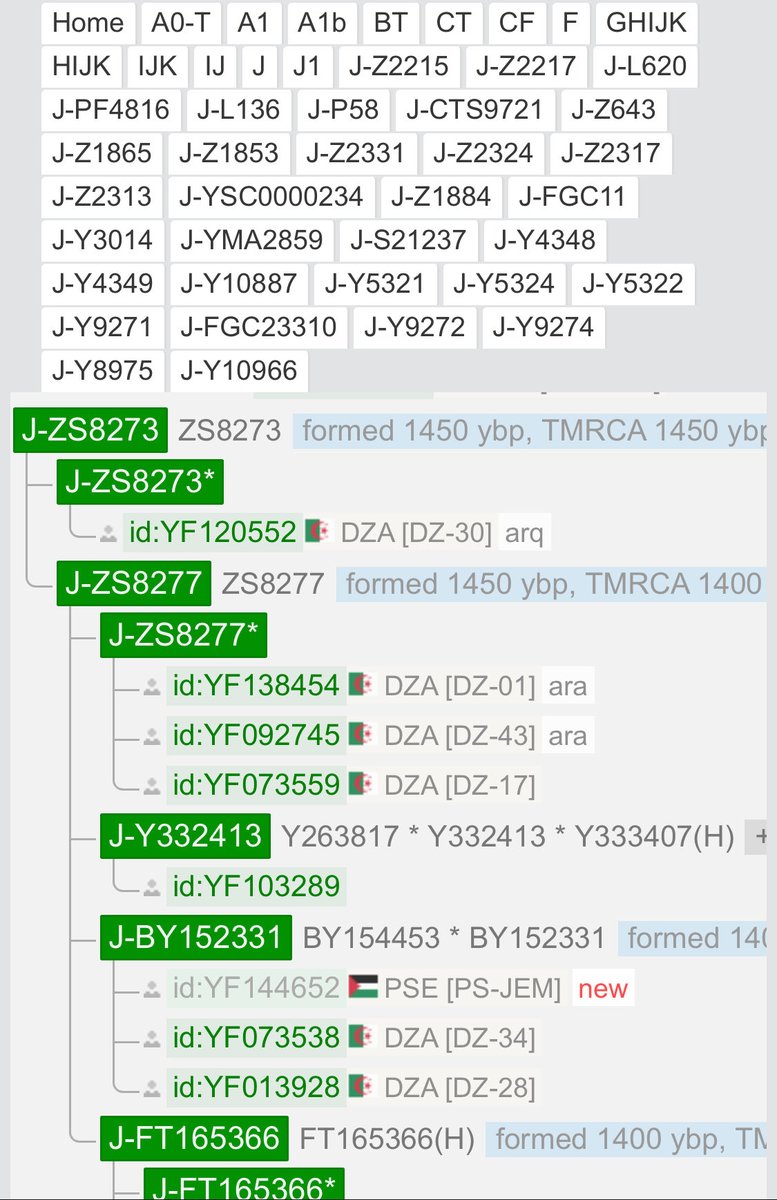 🌙🌙تباشير رمضانية🌙🌙

أول عينة من فلسطين🇵🇸

ضمن تحور ات قبائل إلياس بن مضر FGC7

أول عينة من فلسطين🇵🇸

ضمن تحور قبائل مدركة FGC4316

أول عينة من فلسطين🇵🇸

ضمن قبائل كنانة FGC4302

وهي عينة ذات موروث هاشمي على التحور القرشي ZS4753 لِتُضاف فلسطين ضمن المواريث القرشية لهذا التحور