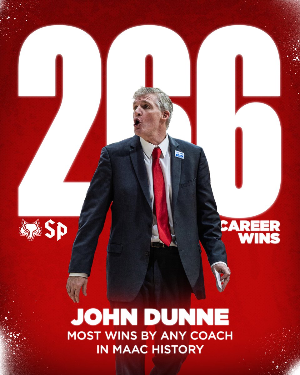 MaristMBB's tweet photo. Built on consistency. Built on winning.

266 career wins and the MAAC record for Coach Dunne!!

#FearlessFoxes https://t.co/IpvOcVWUyG