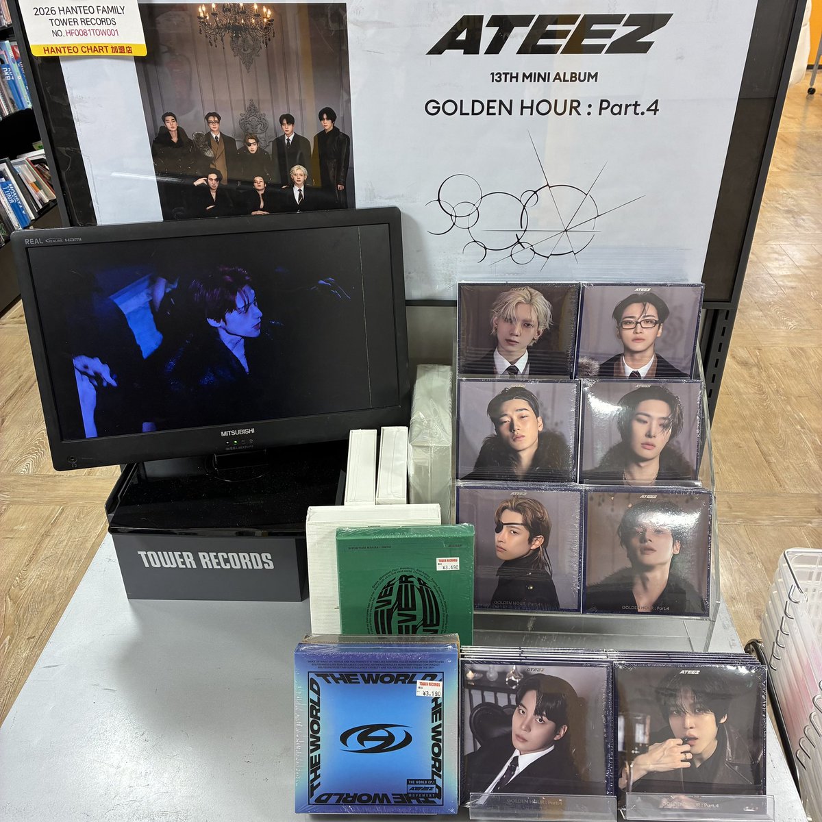 ATEEZ】 「GOLDEN HOUR : Part.4」 DIGIPACKVer. （国内流通盤） 本日