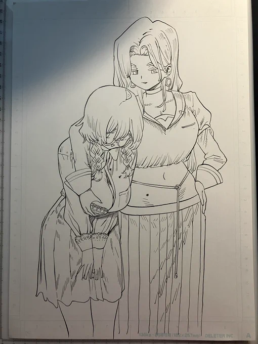 線画できた。 