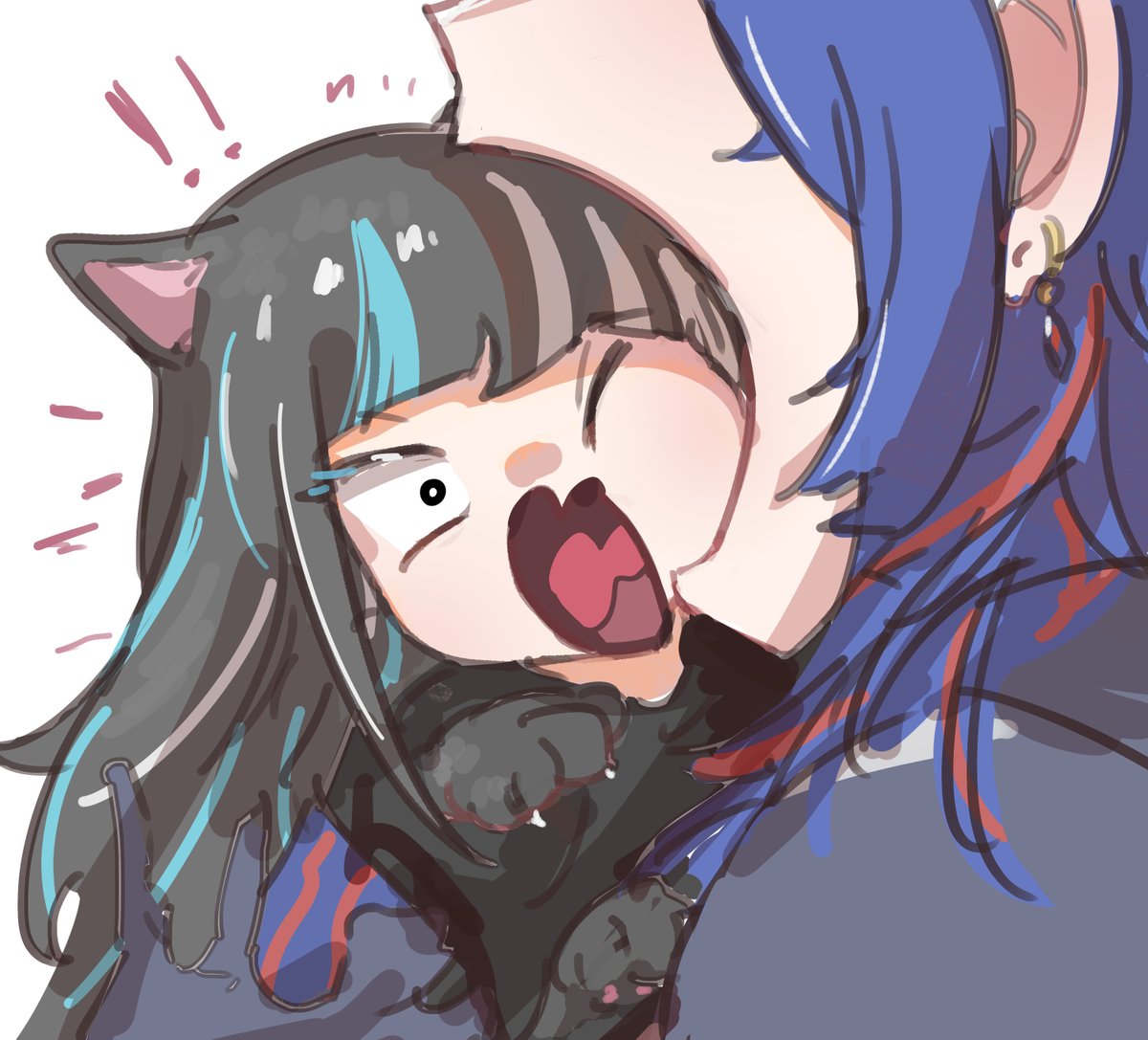 立場😚🐈‍⬛☺️
#春猿火美術部 #理芽美術部 #春ちゃんみてきいて