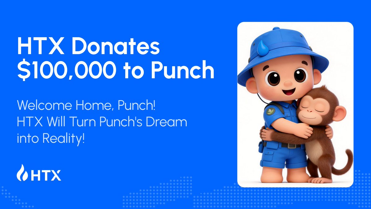 Welcome our newest HTX family member: Punch! 🙌 🐒 

HTX donates  $100K to support Punch’s health and habitat, investing in a bright future together. 

With the HTX community, we’re committed to protecting and growing his world. Let's keep building.