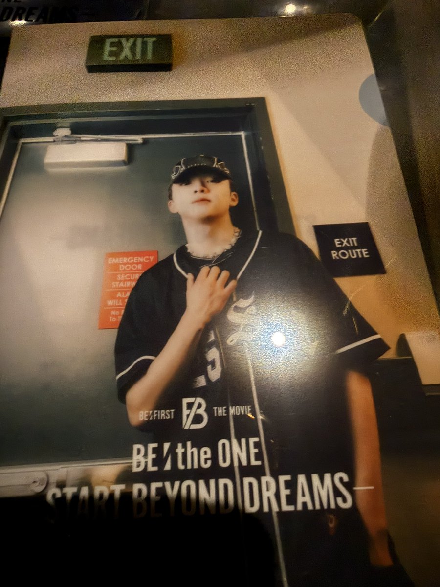 BE:FIRST ムビチケ特典 BE:the ONE START BEYOND DREAMS ミニクリア