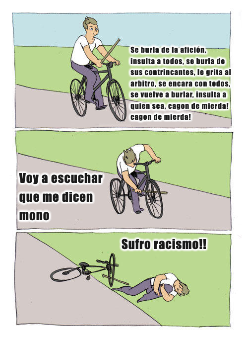 Lo de Vinicius Jr. es el claro ejemplo de escupo al cielo y culpo a todos porque me cayo en el pie

La gente que de verdad sufre racismo, se caga de la novela que armó ese patán cobarde que solo busca P R O T A G O N I S M O