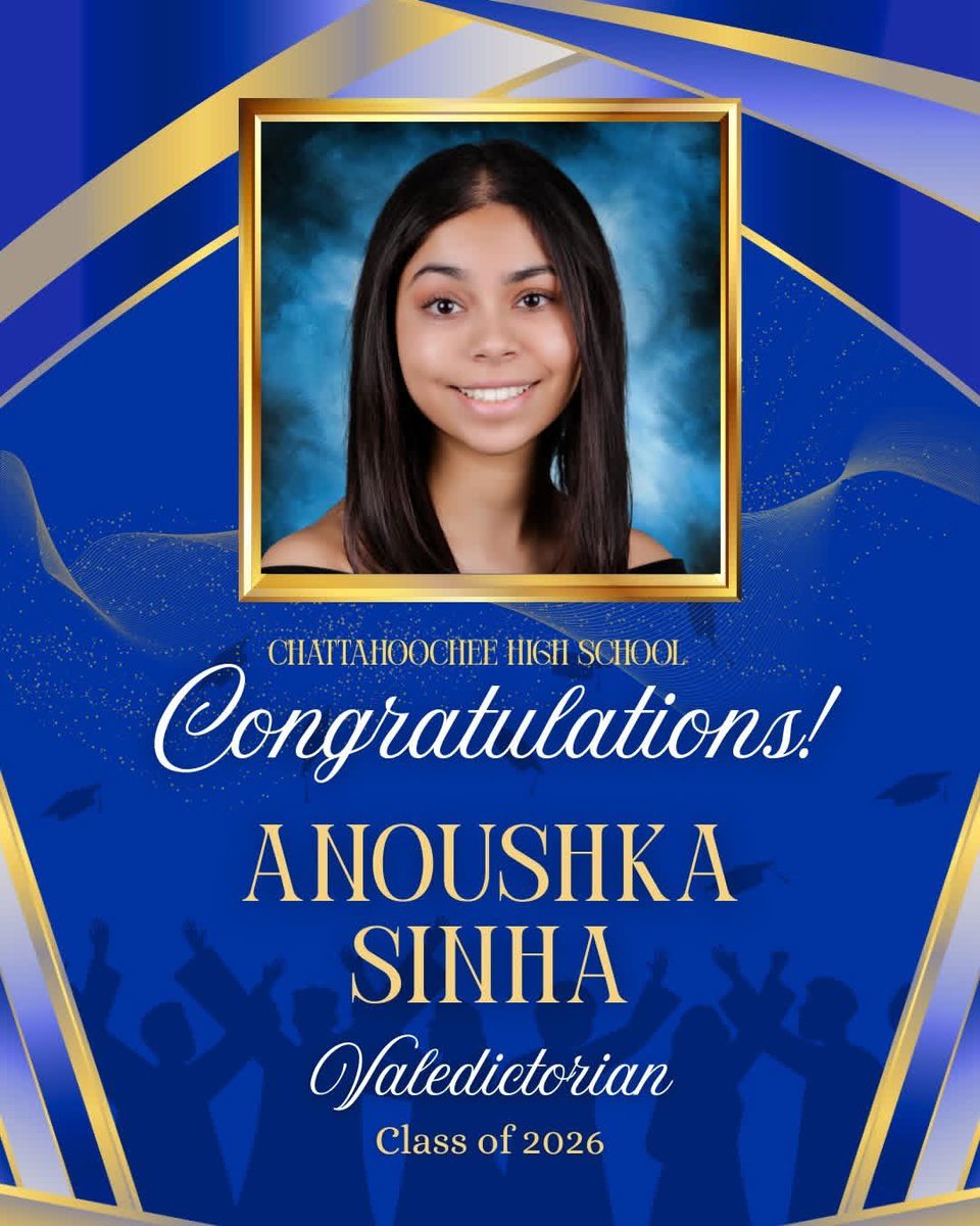 HoochHappenings's tweet photo. Announcing our Val &amp; Sal for Class of 2026! 
Anoushka Sinha - Valedictorian 🎓 and Abdul-Waahid Shaik - Salutatorian! 🎓 https://t.co/oWaeRZrymb
