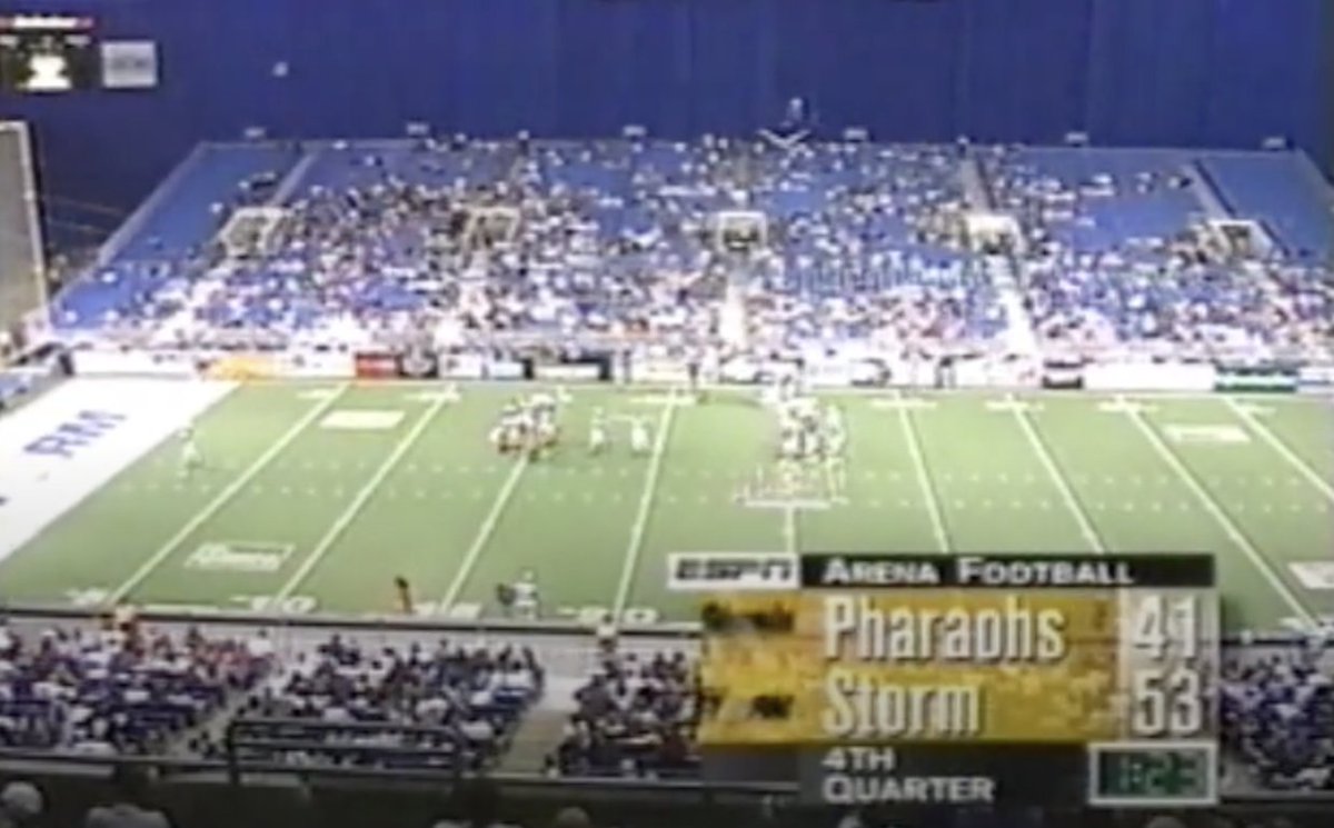 Tropicana Field Tidbit

The Tampa Bay Storm inhabited America's Ballpark from 1991-96, winning four of their five Arena Football League titles, tied for the most in league history, while playing in St. Pete