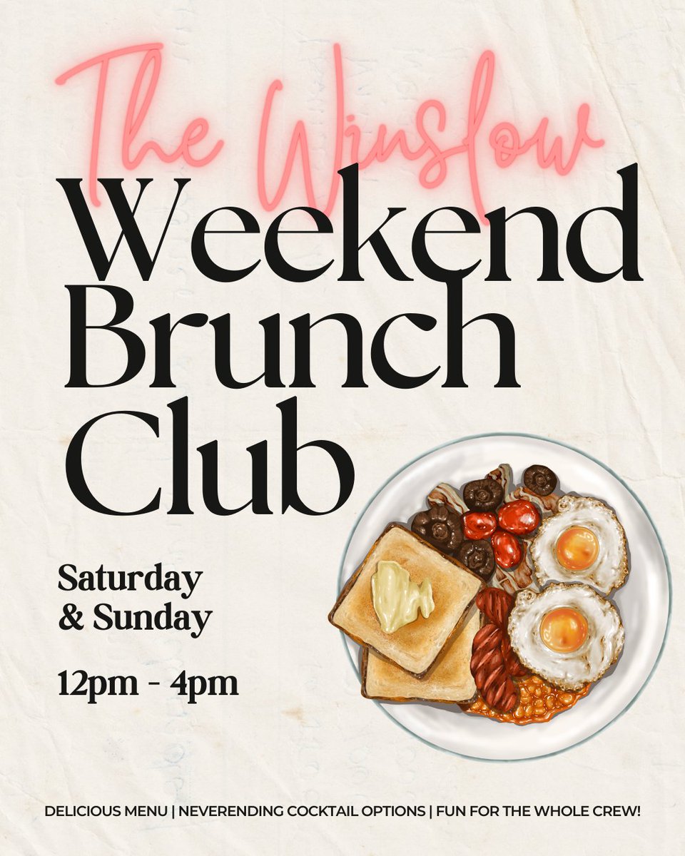 Join us this Sat/Sun from 12–4pm for brunch! We’re talking endless cocktail options and a brunch menu you’re going to fall hard for. Whether you’re team mimosa, Bloody Mary loyal, or “one of each for research,” we support your decisions.
thewinslownyc.com/brunch-east-vi…