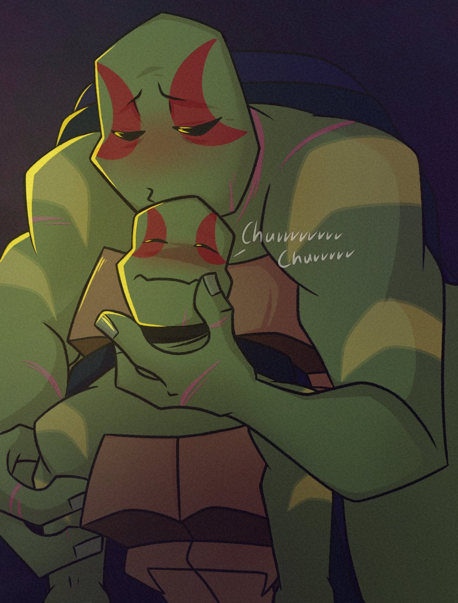 AWSticky's tweet photo. Quick and dirty yet again! I love a good size difference, buuut I realized Leon IS way too massive when it was too late xD 

Now Leo has to deal with this hunk, pfff

#tcest #rottmnt #Leocest #selfcest https://t.co/XX0IW0Kuhe