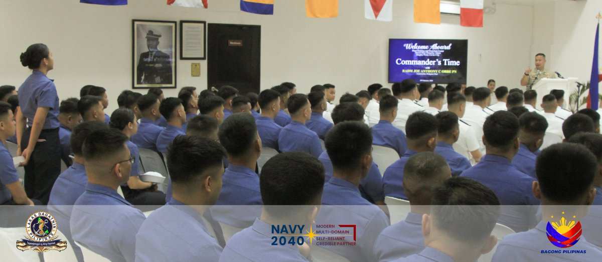 PhilFleet's tweet photo. Fleet Holds Joint Graduation Ceremony for Surface Warfare and Watchstander Courses

Read More here:
https://t.co/xBYbpqCRFI

#PhilFleetVanguardofOurSeas
#ProtectingtheSeasSecuringOurFuture
#ModernMultiDomainSelfReliantCrediblePartner
#AFPyoucanTRUST
#SundaloSalamatSaSerbisyo https://t.co/GI3pR2DOfh