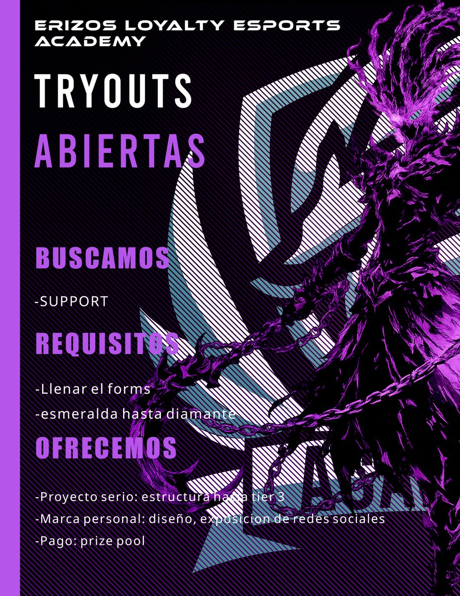 ErizosLE's tweet photo. https://t.co/fUvOE0abX2

#esportsmx #leagueoflegendsmemes #coachingesports #erizosloyaltyesports #roadtochallenger #tier2 #GamingMexico https://t.co/aeTtnTM83n
