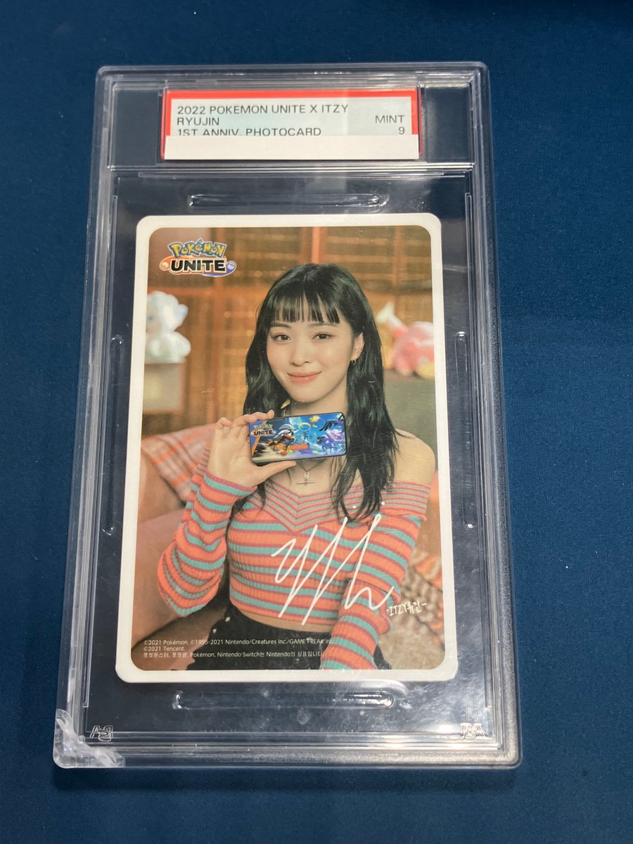 itzy リュジン アイドル運動会 2022 96枚限定 特典トレカ 入荷情報】 #ポケカ ✓ポケモンユナイト&ITZYコラボ（リュジン）PSA9