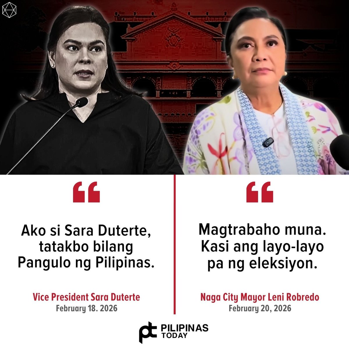 These simple statements say a lot about someone's work ethic and priorities (or lack of both).

Leni Robredo 🌷
