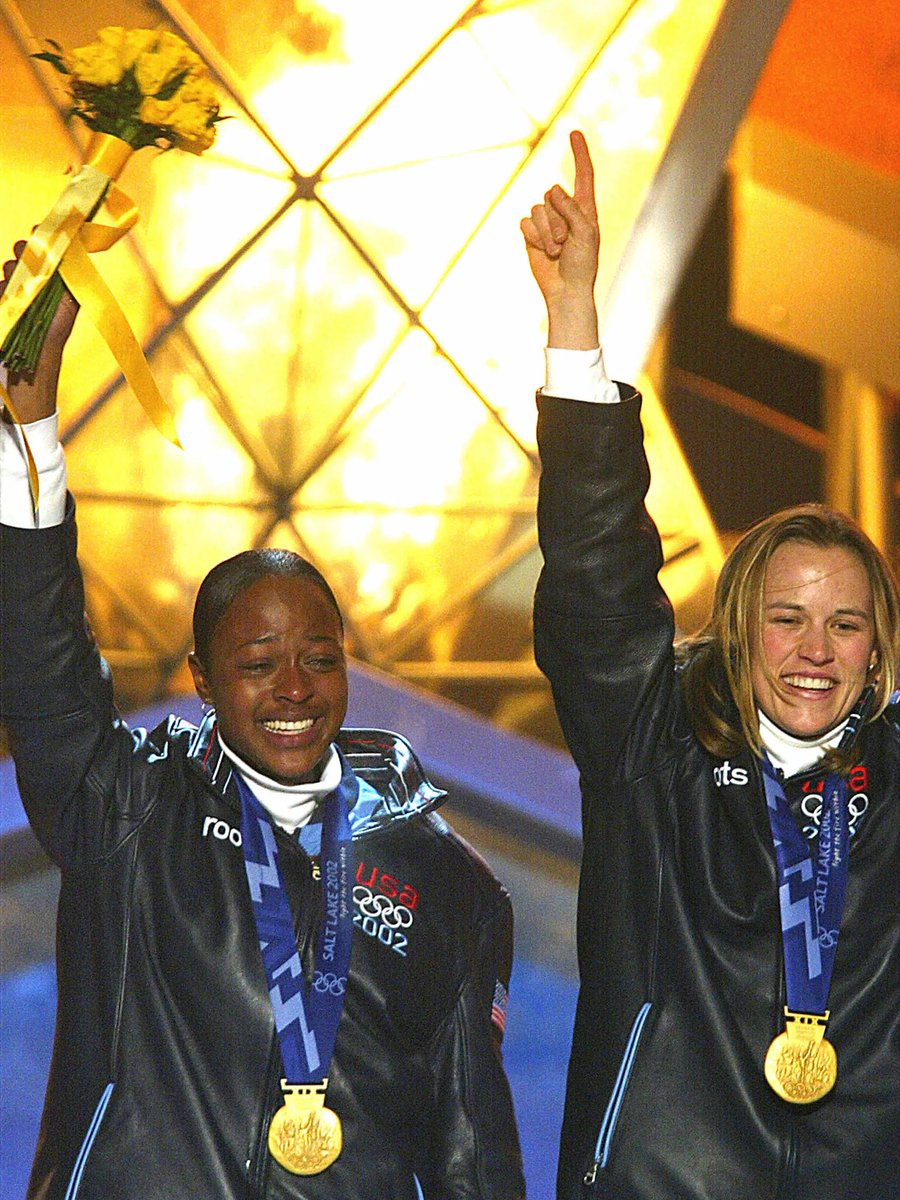 Mr_Burden_TA's tweet photo. Day 19: Birmingham Alabama’s Vonetta Flowers is the first Black athlete (male or female) to win a Winter Olympic gold medal. She earned gold in the two-woman bobsled at the 2002 Winter Olympics, racing into history and inspiring generations. 🥇❄️
#BHM100 #28in28 #Black1st https://t.co/Iz7HElCDYF