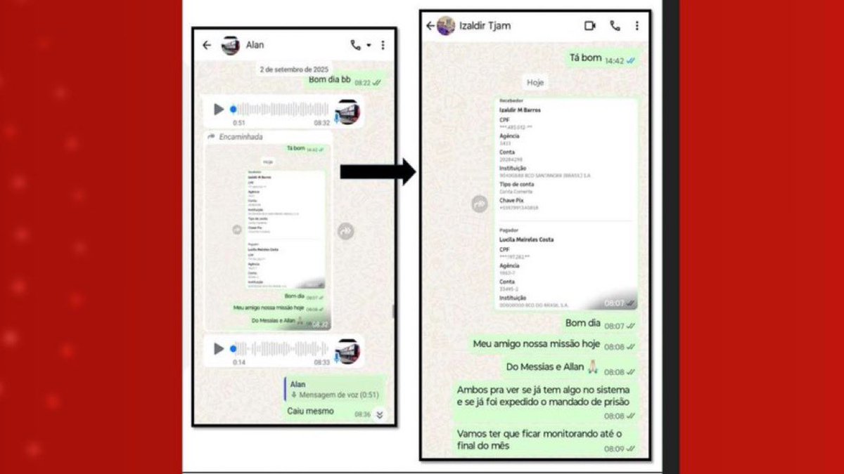 🚨URGENTE - Prints mostram núcleo político do CV consultando mandados com servidor do Tribunal de Justiça do
AM