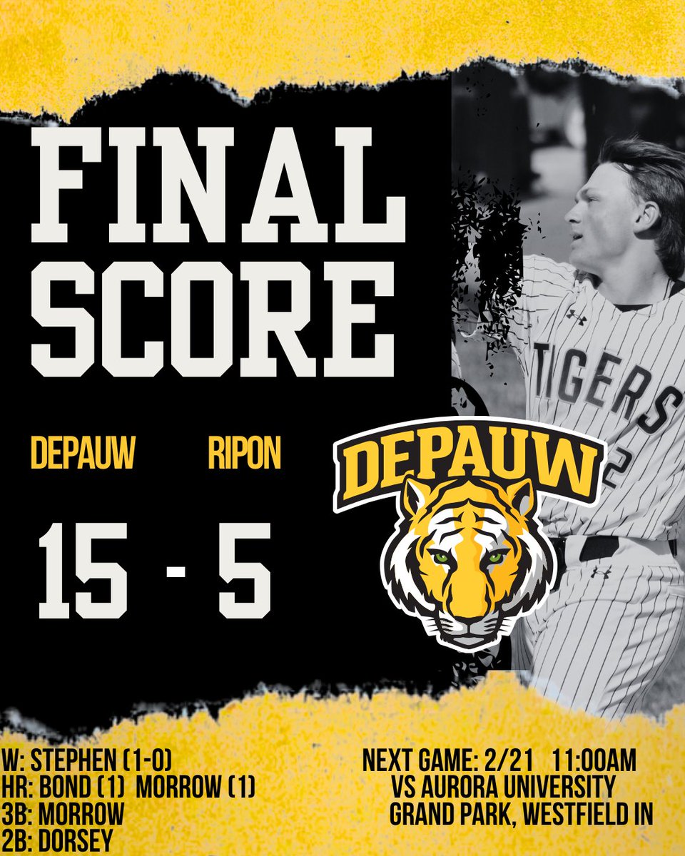 DePauw Baseball tweet media