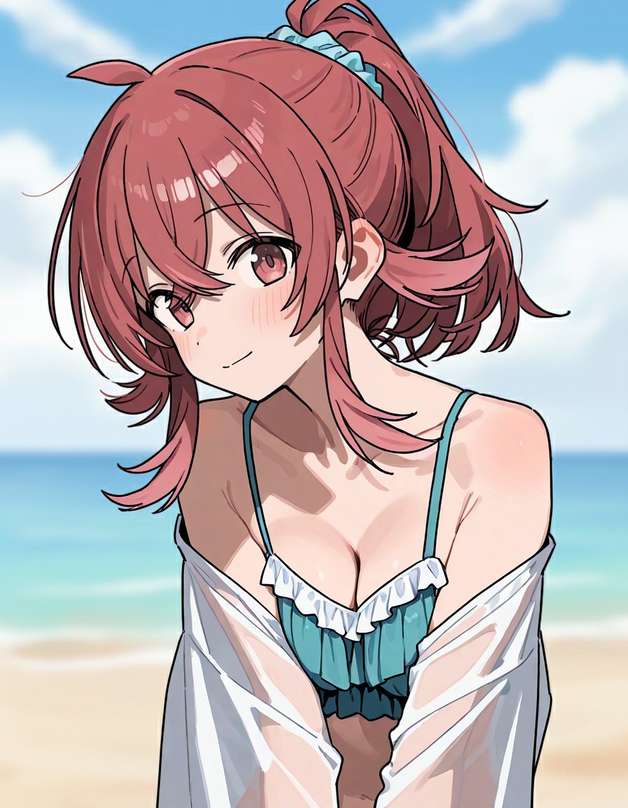 ビーチ果穂 SFW illustration #小宮果穂