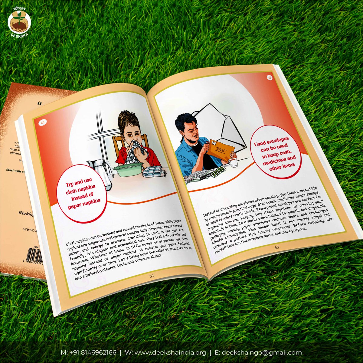 DeekshaEco's tweet photo. Published an impactful book “101 Ways to Save the Environment.” Brings together small, practical actions to help young minds develop environmental awareness &amp; responsible habits in everyday life. Authored by Nuvreet &amp; Harsh. Foreword by Mr Anupam Kher. https://t.co/C3a1PjuX23