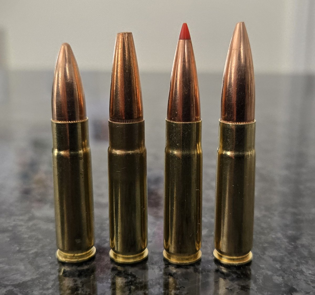 Guess the bullet weights left to right.