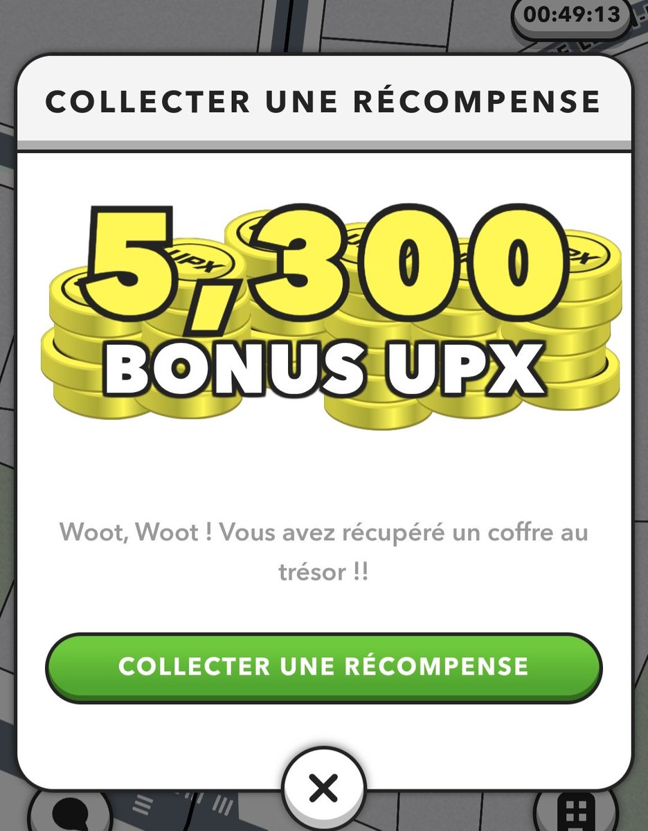 Phil__09's tweet photo. Better than yesterday, one nice chest worth 5,300 UPX, no Sparklets. Paris is starting to lose me enough after 11 chests.
I'm going to hunt for chests in London, that's decided.
Join the @UplandMe chest hunt too, you can even earn #sparklets, don't hesitate, hunts increase your UPX earnings in addition to your monthly Earnings