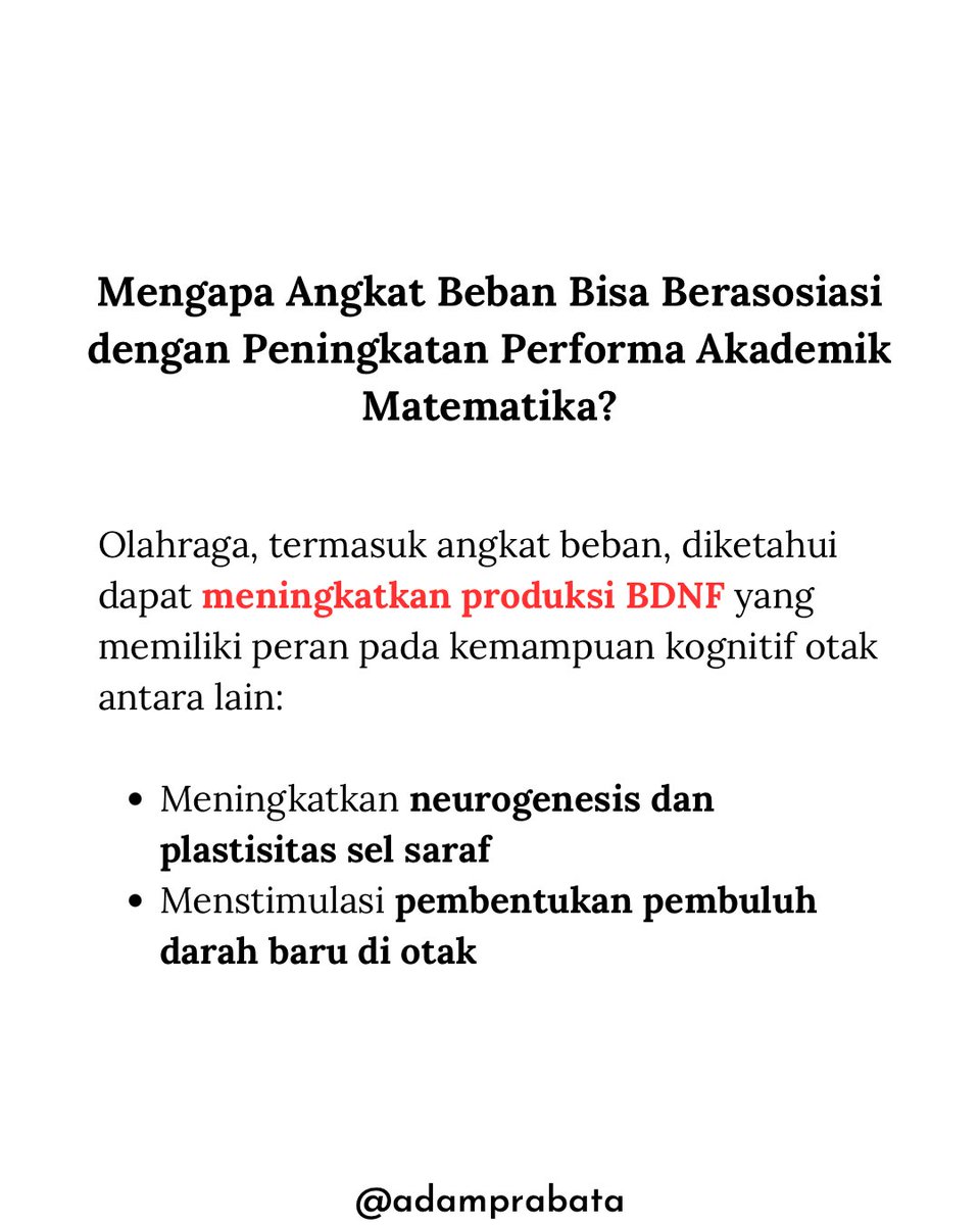 Gua Baru Tahu Angkat Beban Mendukung Kita Jago Matematika Setelah Baca Jurnal Ini

Sebuah studi cross-sectional berskala besar yang diterbitkan dalam Journal of Exercise Science &amp; Fitness (2025) mengungkapkan korelasi signifikan antara latihan penguatan otot, termasuk angkat