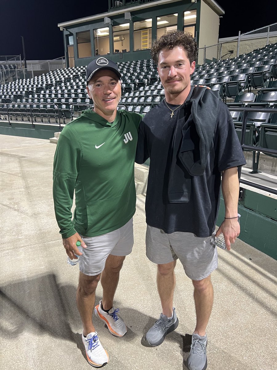NickCamilleri20's tweet photo. Two of the best hitting minds I’ve been around @RMB879 &amp; @justkeepswing https://t.co/HsdWmcpb51