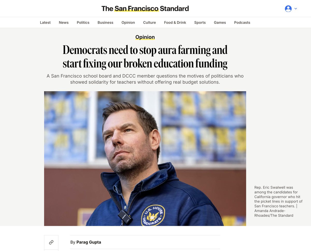 garrytan's tweet image. Swalwell, Steyer and most of the motley crew who are CA governor hopefuls are aura farming and they've got to stop. California is in bad shape and it won't get better with their business-as-usual attitude.

The only Dem in the field who will actually fix the rot is Matt Mahan.