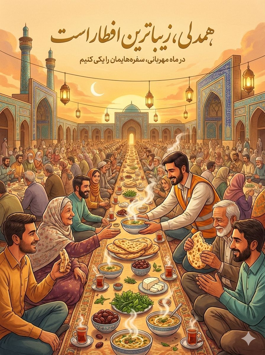 seyedeh7467's tweet photo. وقتی سفره ها گسترده می شود، مهربانی هم بیشتر میشود. 
رمضان، روایت همدلی و امید است. 
27
#جشن_رمضان
#ماه_مهربانی https://t.co/HeSML6XXB9
