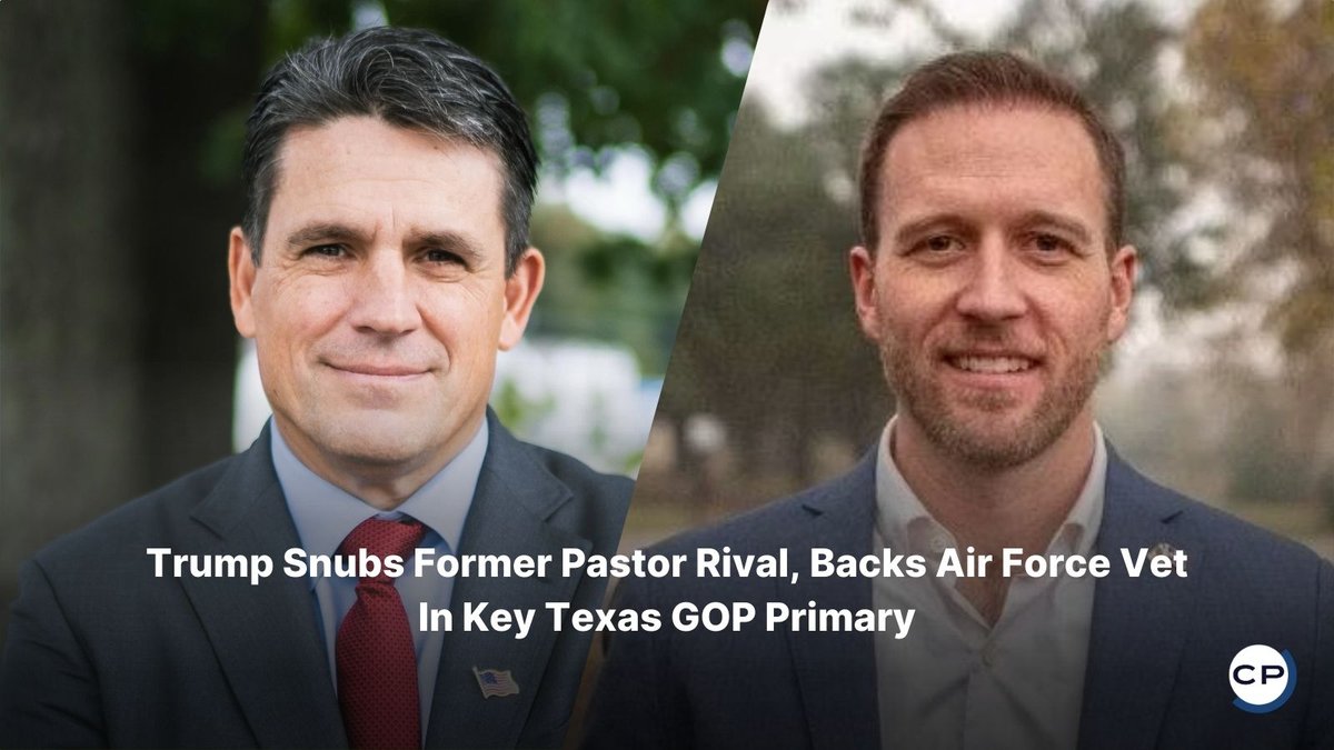 ChristianPost's tweet image. Trump endorsed Air Force veteran Jace Yarbrough over pastor Ryan Binkley in a crowded Texas GOP primary for a redrawn House seat.
#Trump #TexasPolitics #GOPPrimary #JaceYarbrough #RyanBinkley #ChristianNews
🔗 dlvr.it/TR4hmV