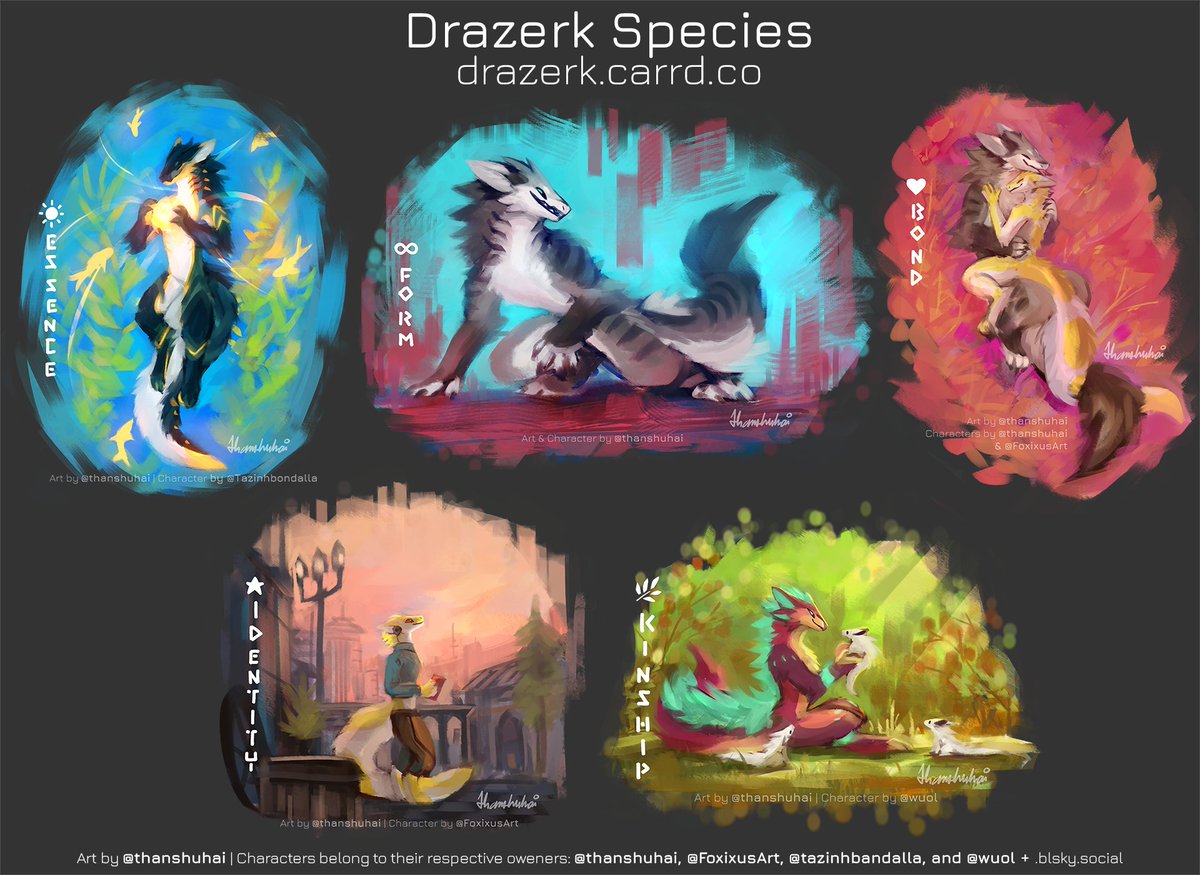 Some painterly Drazerk art for the page 🎨✨

#thanshuhai #drazerk