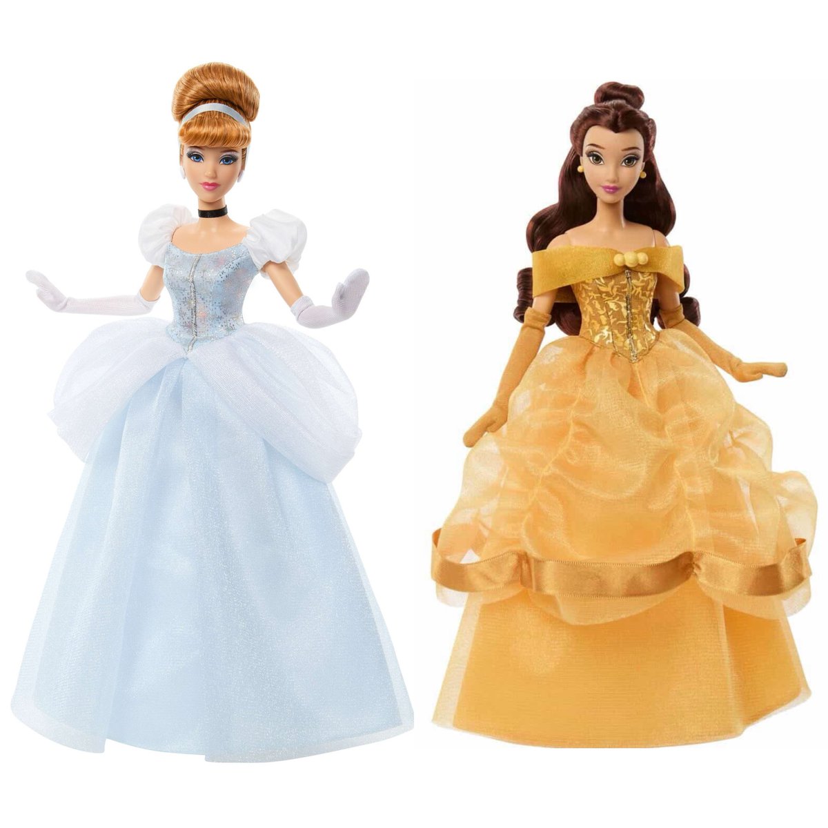 The colors?? Easily the best Cinderella and Belle dolls Mattel has done.