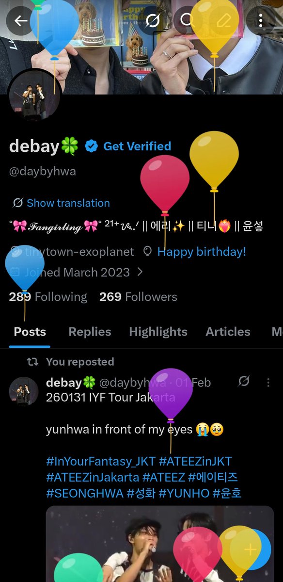 another year... hbd buat aku 🍀🎈