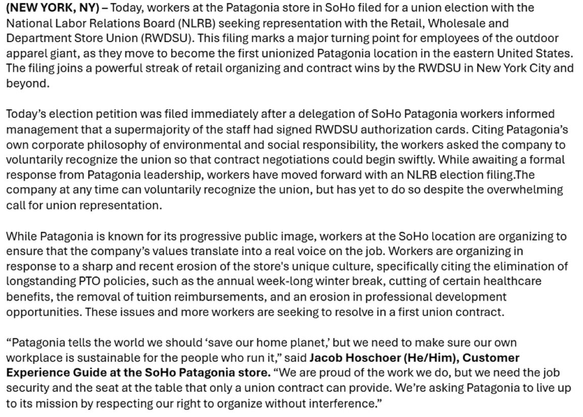 Stuart Appelbaum tweet media