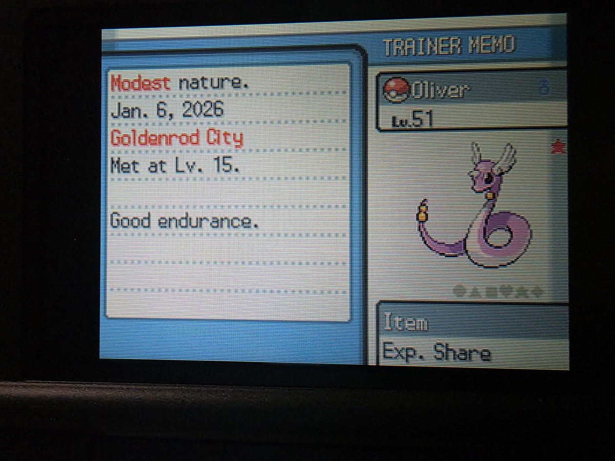 JetZXV's tweet photo. @chuggaaconroy Fell behind on episodes a bit and, while catching up, stumbled on a funny looking bear while prepping for Clair! And thanks to the EXP share, I'll have a Dragonite for the Elite 4. https://t.co/gPcX7lpVpi