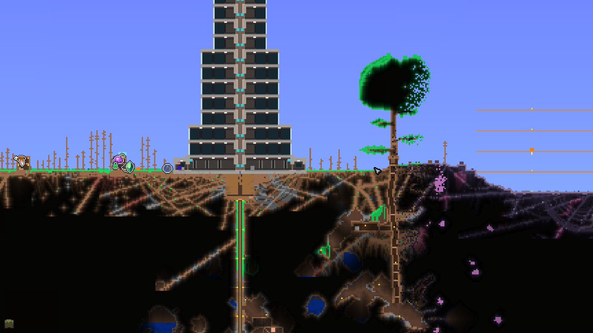 look how close the astral infection is to my spawn dawg this living tree absolutely tanked the impact