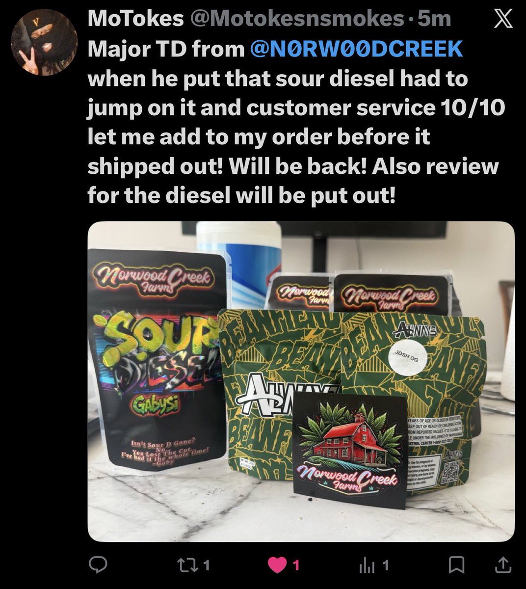 🧠LESSON to COMMUNITY.💨
Some places tell fibs to sale more product , smoking mirrors renaming genetics 🧬 all types of nonsense..
But one thing that always reigns supreme is QUALITY. 
⛽️The GabySour is the sour.. ⬇️✨LINK BELOW✨⬇️
t.me/+BnAP5LAL6uAyY…