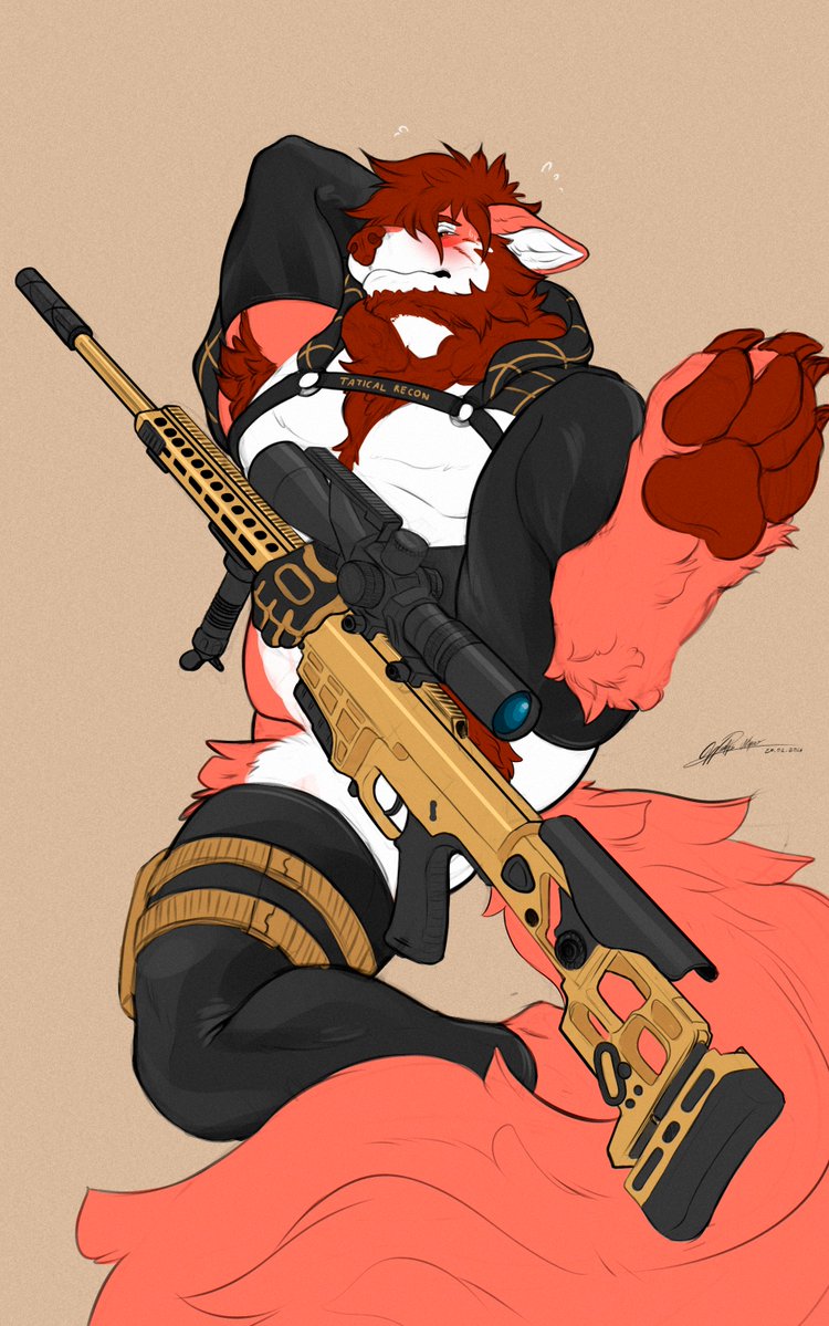 That rifle’s bigger than I am…