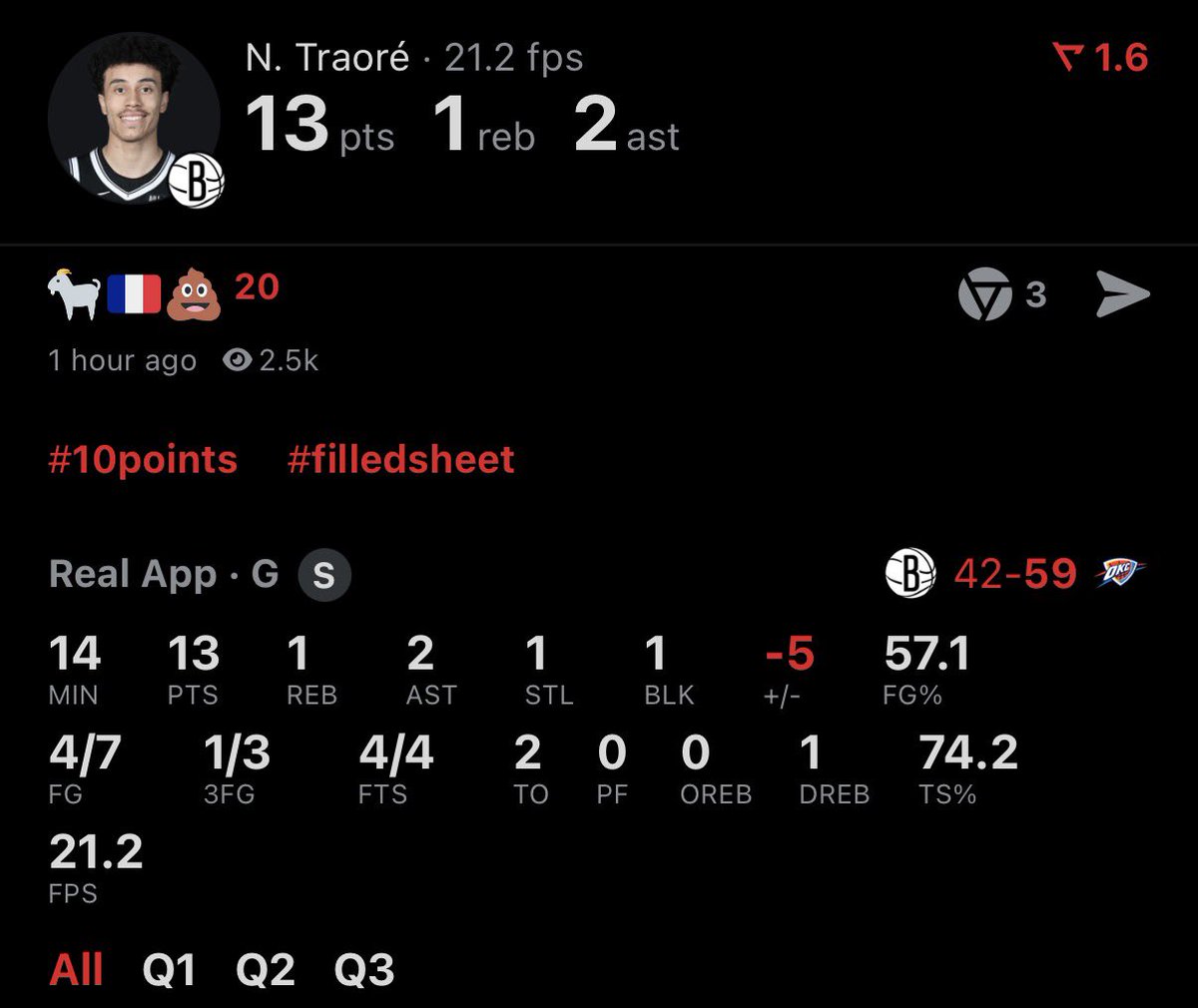 Against #1 seed in the west #ImLeavingWithSomething