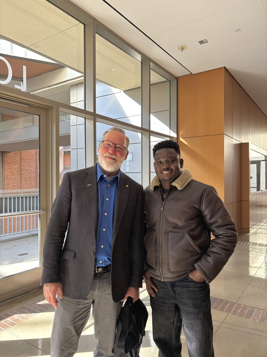 RichardAdeleke3's tweet photo. Earlier today at the University of California in Los Angeles, I met Fred Ramsdell, 2025 Nobel Prize winner in Physiology or Medicine.

Beyond the science, his journey; building something out of nothing was the real inspiration.

#ScienceWillWin https://t.co/WpPTuyvX42