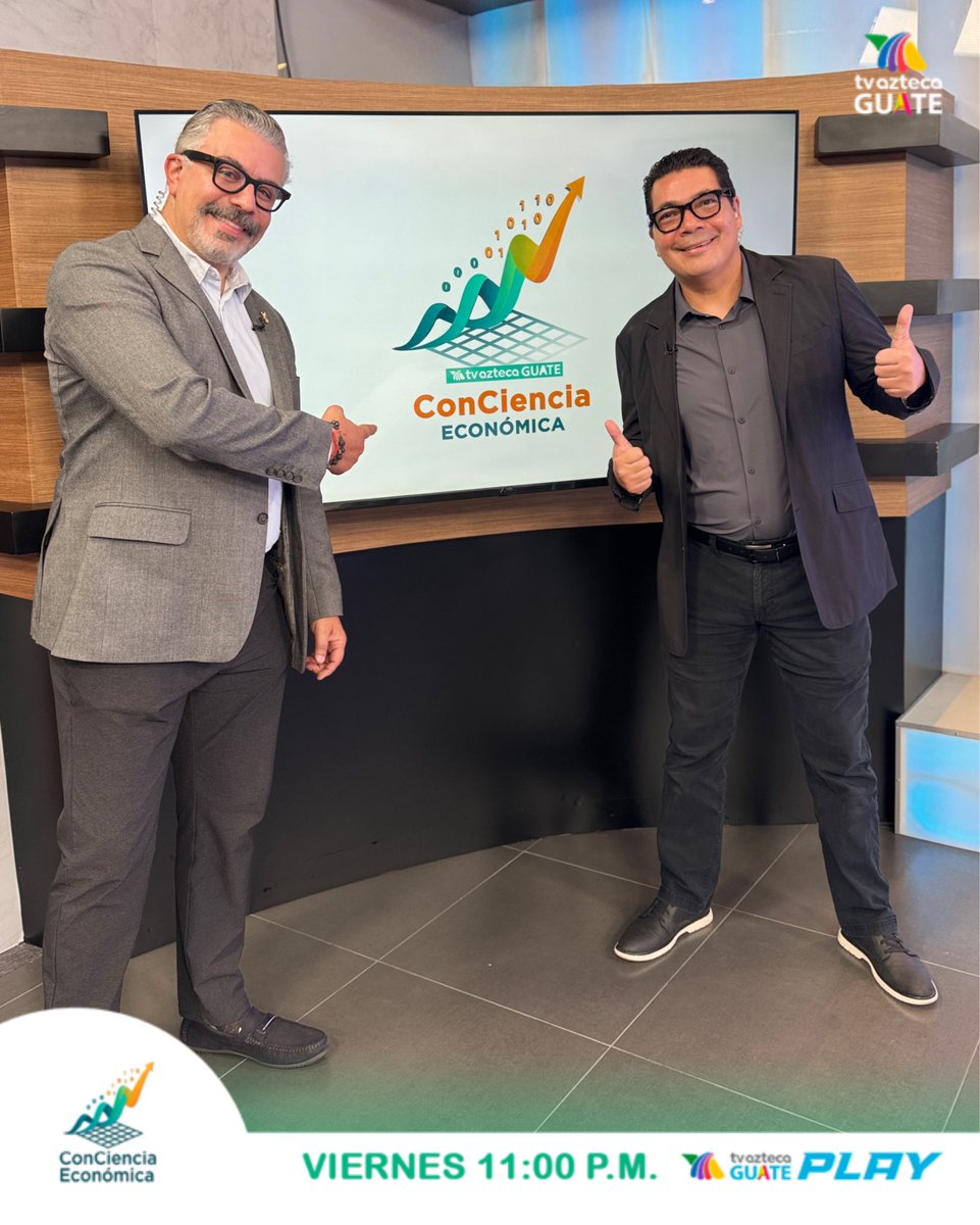 AztecaNoticiaGT's tweet photo. 📈💰 ¿Sabes qué significan realmente la inflación, el PIB o el tipo de cambio?

En #ConcienciaEconomica, César Tánchez y Mario López Salguero explican los indicadores económicos que todo ciudadano debería conocer y por qué son clave para tu economía diaria.

🕙 11:00 PM por #TvAztecaGuate
#ElMejorCanal 📺 #BarraDeOpinion @CesarTanchez @Gerente_suenos