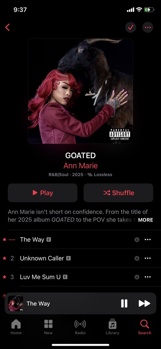 It’s Been Almost 3 Months And This Album  Still On Repeat Shit Go So Hard Literally No SKIPS I Really Hope <a href="/Im__AnnMarie/">Ann Marie💜(PPG)</a> Do A DELUXE 🔥😮‍💨 #GOATED