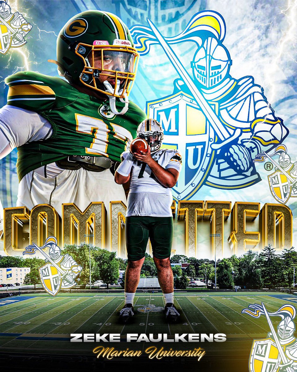 ZFaulkens's tweet photo. First off I would like to give all glory to god. To my family thank you for being there to support me no matter what was happening even when things didn’t go my way. With that being said I will be committing to Marian University. @stutsie06 @CoachKarrasJr https://t.co/57IejyR1EP