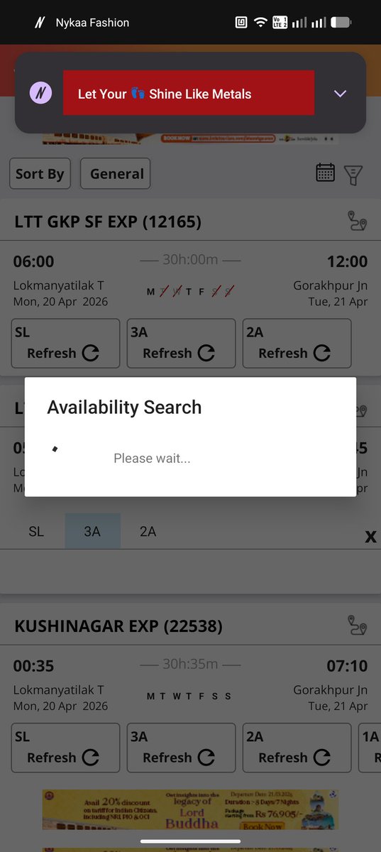 sumit_tripathi2's tweet photo. This is @IRCTCofficial app where i started before 8 to book today is the 3rd day where i tried booking and losing extra charges and not getting a ticket after 5 minutes of processing they gave 308 waiting what a shame when agent told me I'll give but 4000 per ticket #Fraud https://t.co/T4mMnRD2TX