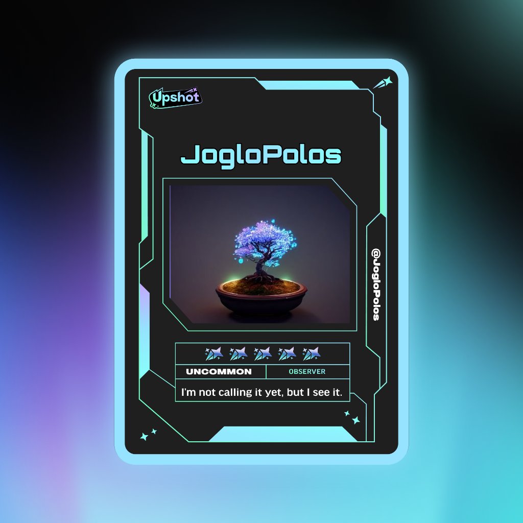 JogloPolos's tweet photo. Just ripped my Predictor Card!

Ready to claim instant cash prizes, free packs and more.

Welcome to Prediction Play on @upshot_cards

Your turn
https://t.co/kpCINEb5O0 https://t.co/VCD0VlFECi