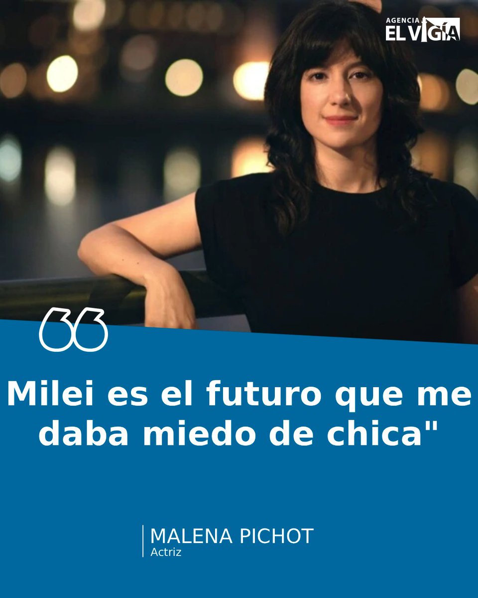 La frase de <a href="/malepichot/">malena pichot</a> me parece una síntesis perfecta: "Milei es el futuro que me daba miedo de chica"