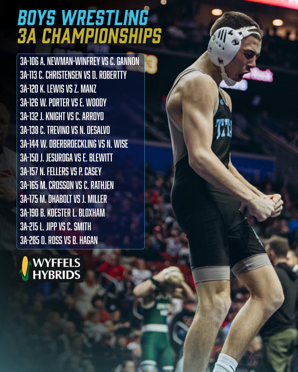 CLASS 3A TITLES ARE SET 🔥

BUCKLE UP FOR SATURDAY.

#iahswr Dylan Shoemaker
