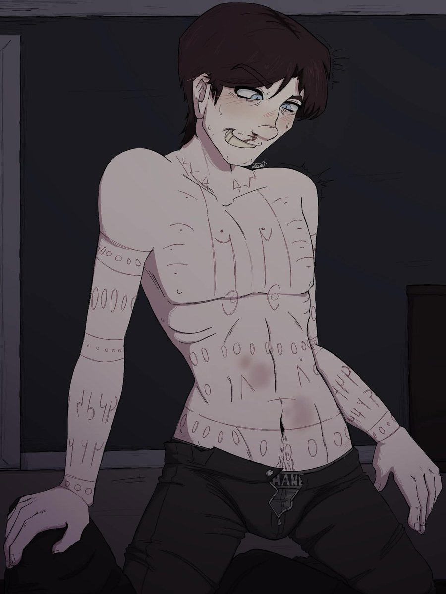Angelsangledart's tweet photo. I love drawing Michael beaten up ❤️

#michaelafton #miketosis #schmafton #fnaf #FNAF2Movie https://t.co/SnubxQepb8