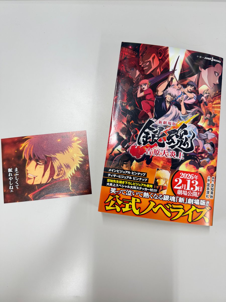 新劇場版銀魂 映画公開中！ 公式ノベライズは銀さんのクソデカ