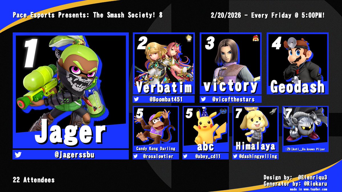 Pace Esports Club Presents: The Smash Society! tweet media